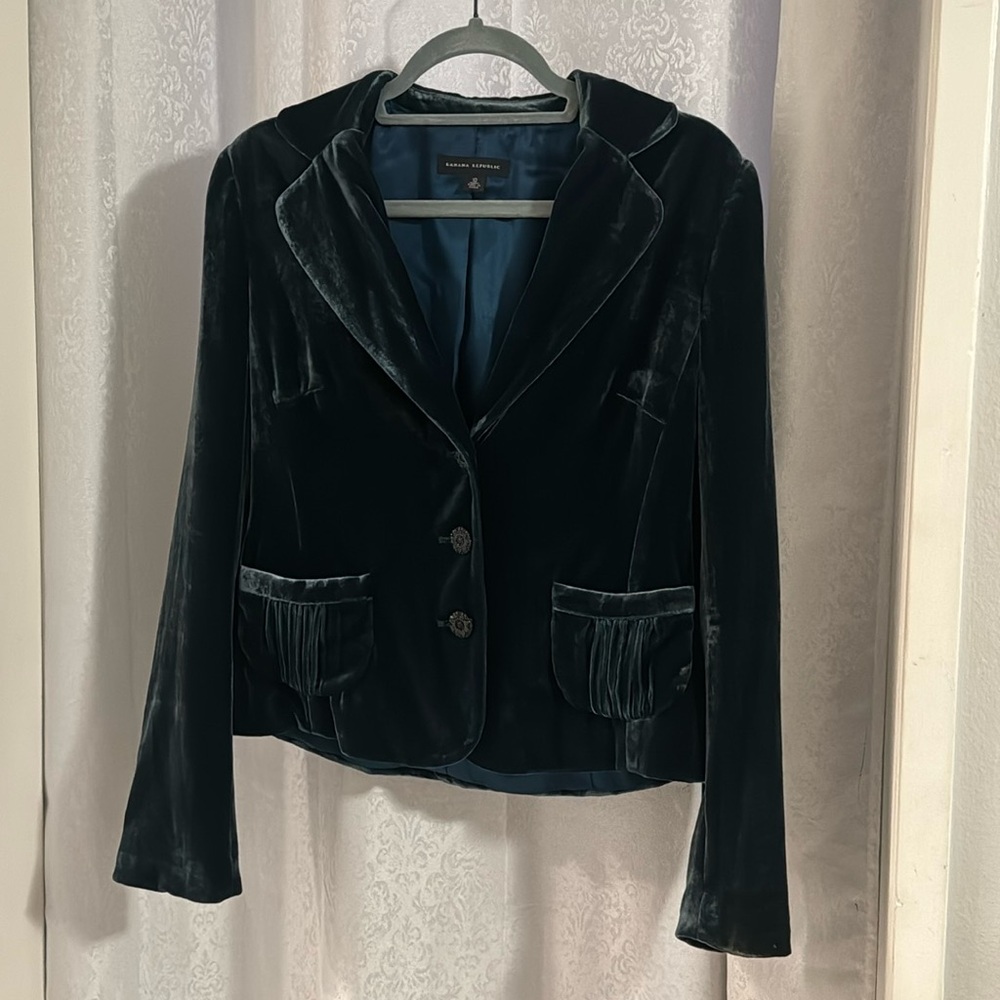 BANANA REPUBLIC VELVET JACKET Sz: 10